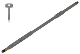 B85C450 - Concealed Slim-Line 450mm long Key Lockable Bolt