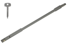 B85F450 - Face Mounted Slim-line 450mm long Key Lockable Bolt